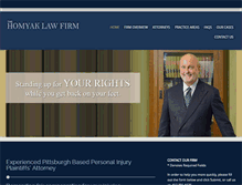 Tablet Screenshot of homyaklaw.com